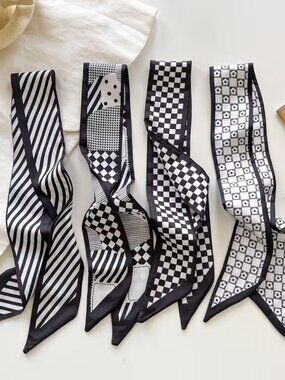 4~PIECE RIBBON SCARF SET